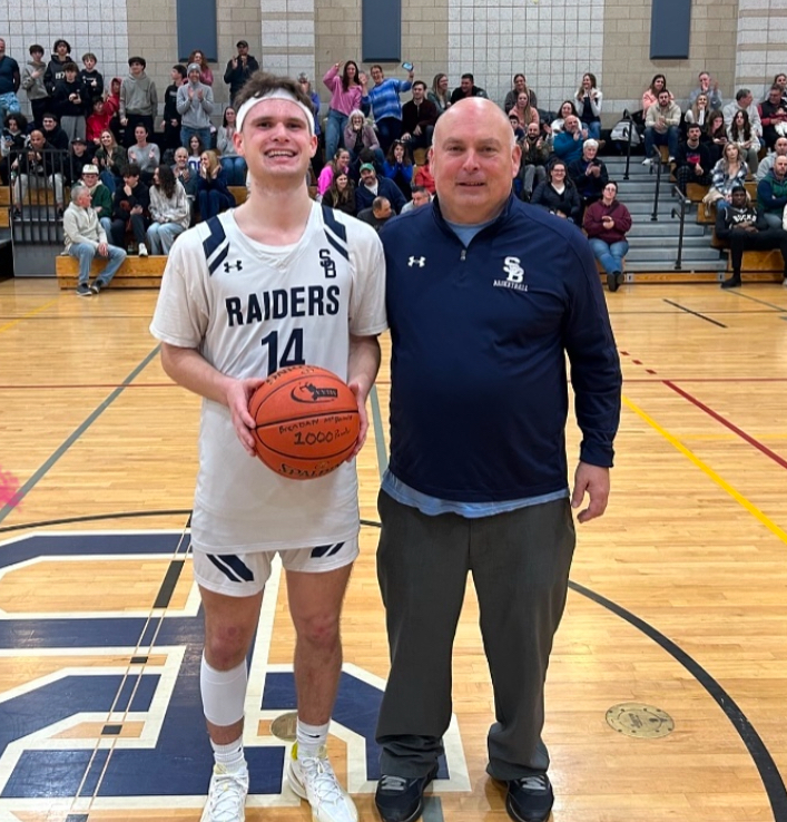 Brendan McDonald with his dad Raymond McDonald